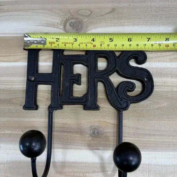 HERS Cast Iron Wall Clothes Hook - Picture 9 of 10